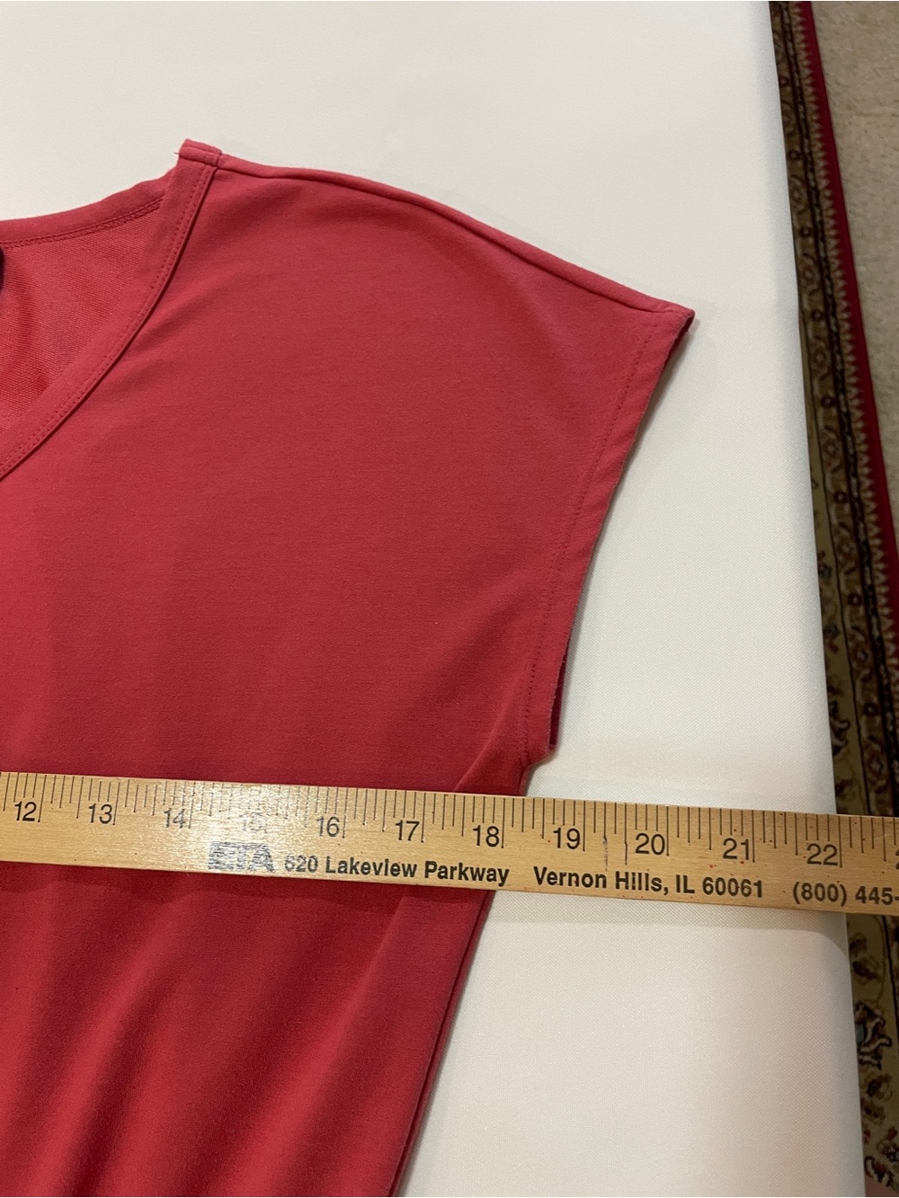 Women’s Red Drawstring Mini Dress - Picture 2 of 8